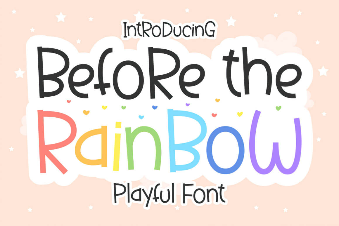 Шрифт — Before the Rainbow